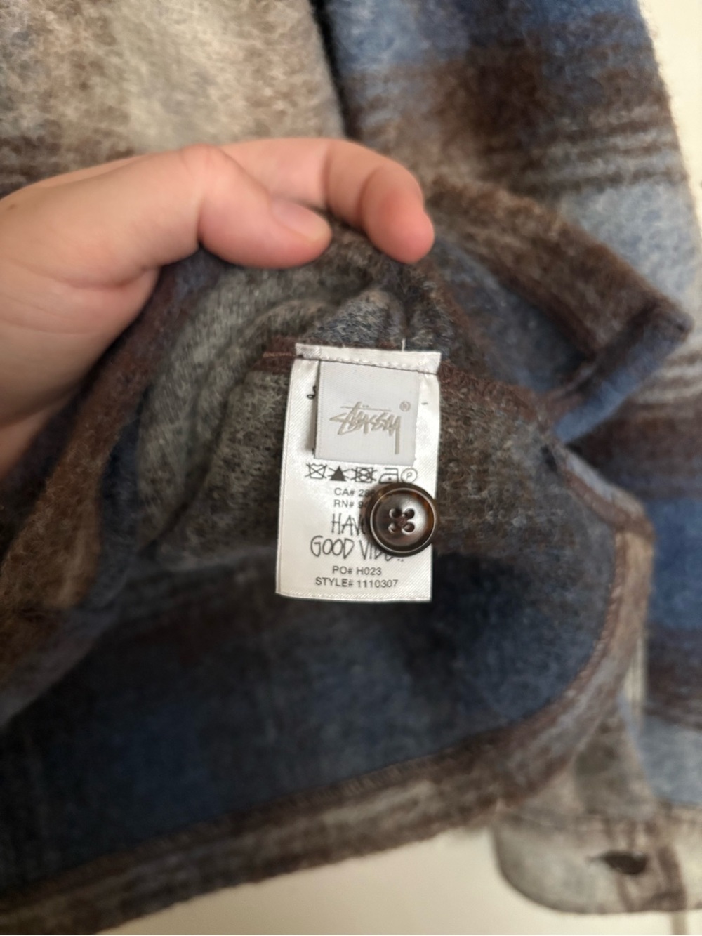 Stüssy Brushed Wool Plaid Zip Shirt - Picture 3 of 10